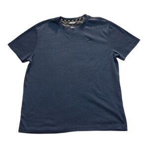 DKNY Men's Deep Blue Short Sleeve Tee heavyweight